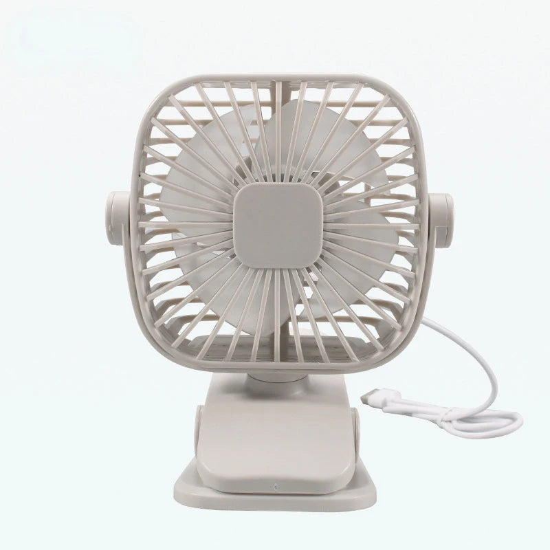 USB Small Fan Mini Strong Wind Fans Desktop Student Clip Portable Zpaxo