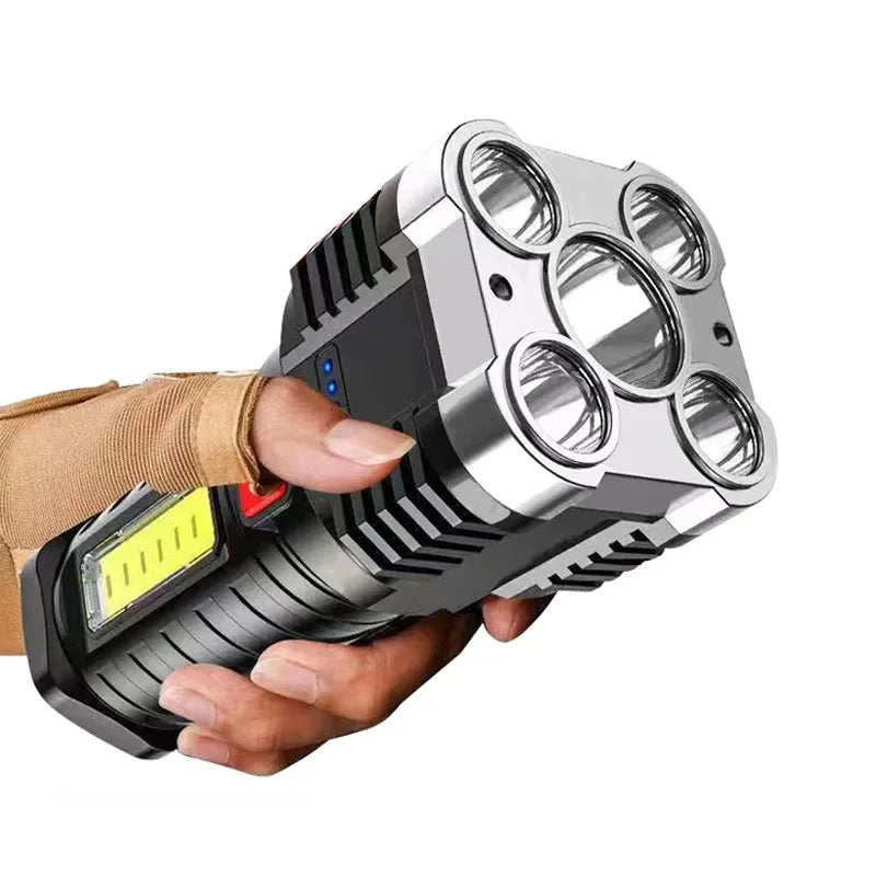 ESMARTER 800-Lumen Rechargeable Tactical Flashlight | IPX6 COB
