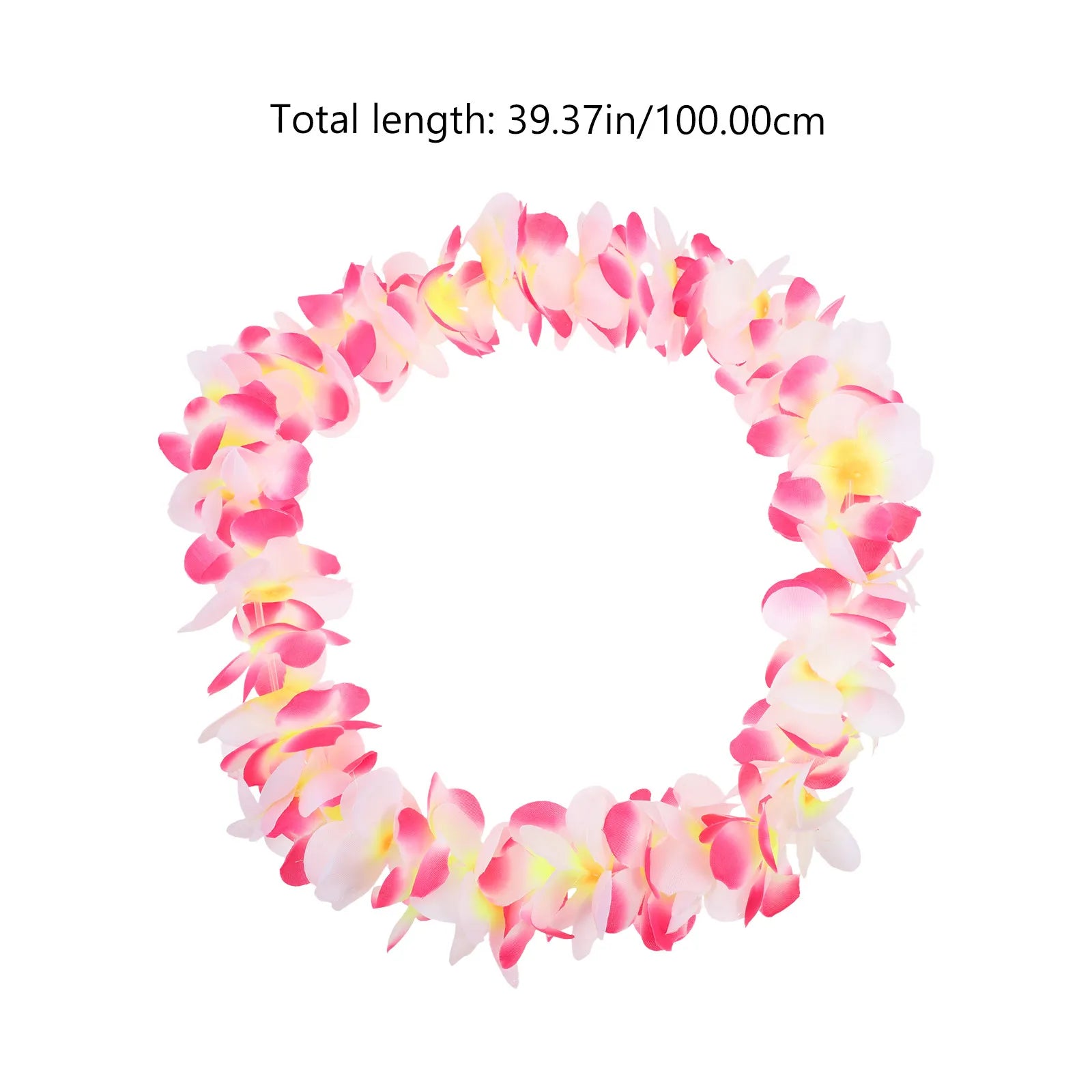 1Set Hawaiian Flower Leis Set Sweet Elegant Design Light Weight Comfortable Wear Festive Garland for Beach Party Holiday Medal Zpaxo