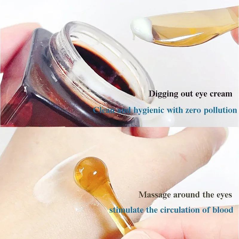 3PCS Eye Cream Applicator Spoon Roller Transparent Massage Stick Cosmetic Spatulas Wrinkle Facial Mask Skin Care Plastic Spoon Zpaxo