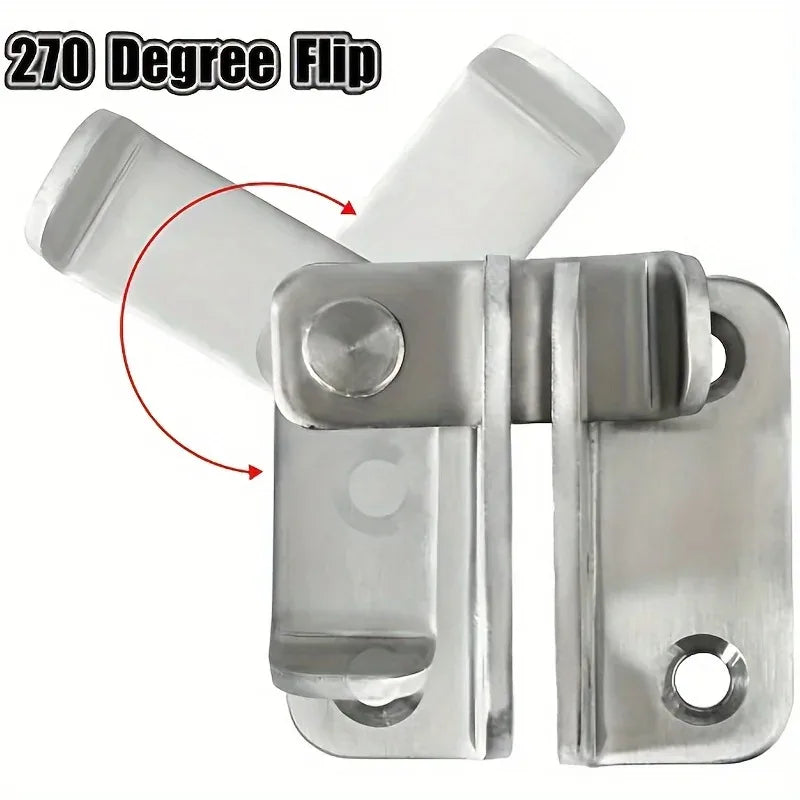 1pc Flip Latch Gate Latches Slide Bolt Latch Safety Door Lock Catch For Barn Cabinet Pet Cage Garden Bathroom Garage Window Slid Zpaxo