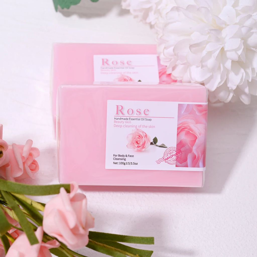 Handmade Rose & Olive Oil Soap – 100g Hydrating Bar Handmade Bar Soap Zpaxo