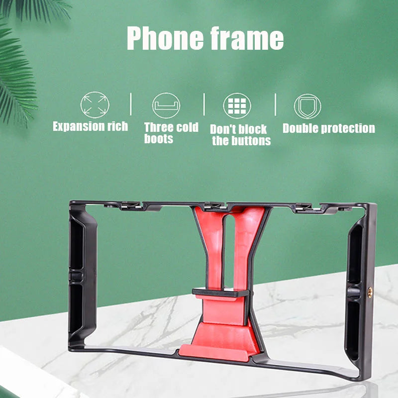 Video Camera Cage Stabilizer Mount Holder Handheld Frame Film Rig Vlog Phone Zpaxo