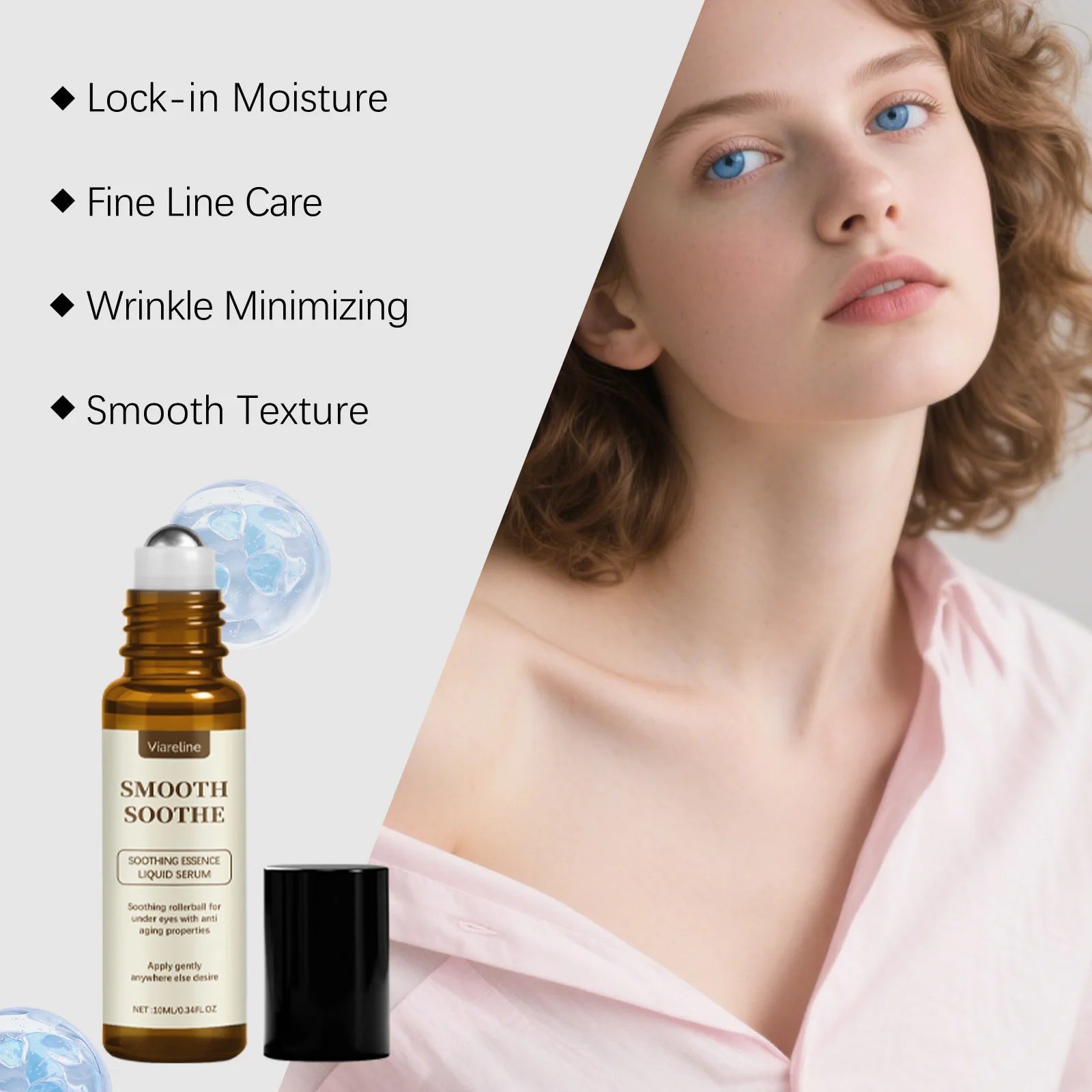 Anti-Wrinkle Eye Serum Ball Remove Dark Circles Eye Bags Puffiness Repair Lift Firm Moisturize Nourish Massage Eyes Care Roll-On Zpaxo