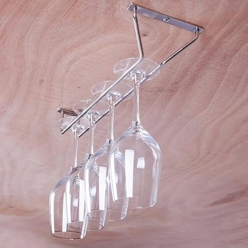 Premium Nonrust Steel Stemwares Display Rack Countertop Wall Mounting