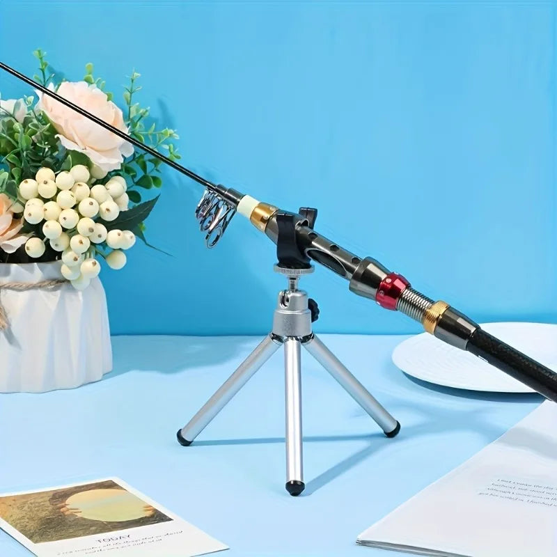 Portable Adjustable Fishing Tripod Stand Aluminum Alloy Lightweight