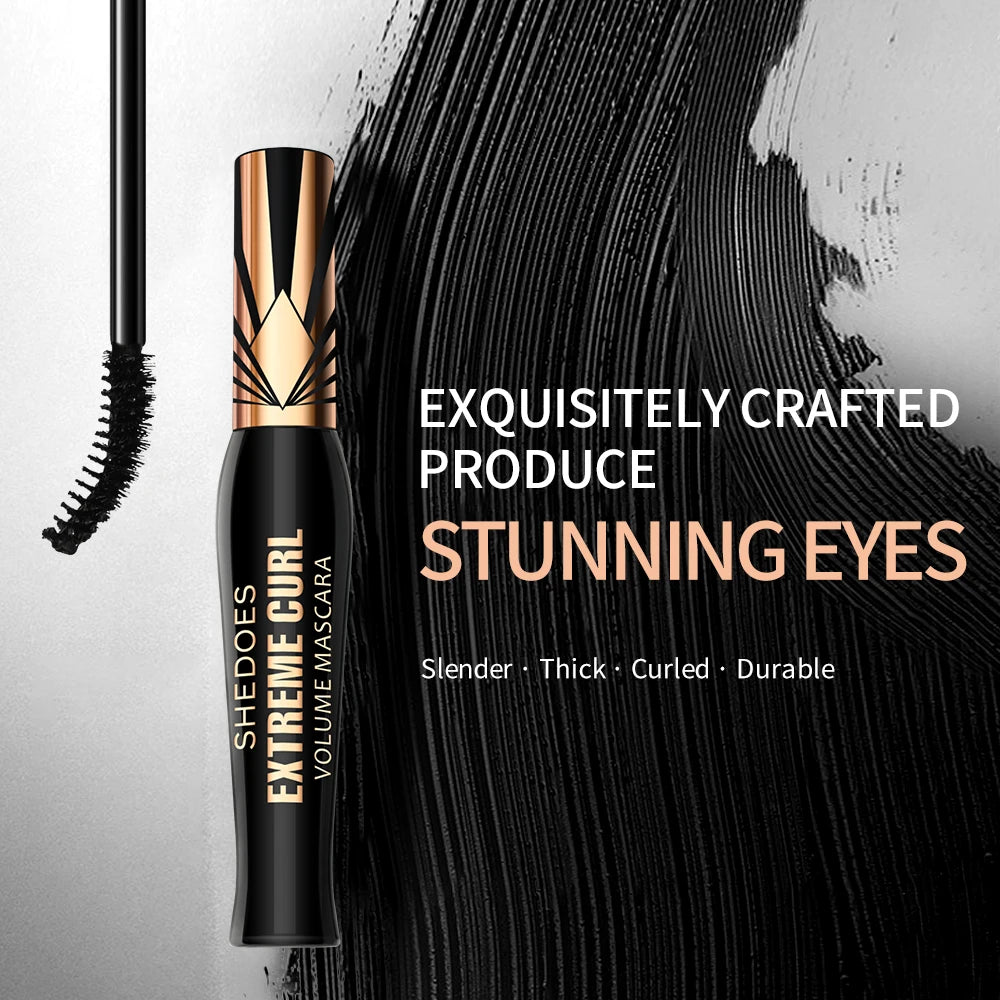 Extreme Curl Mascara - Waterproof Smudge-Proof Long-Lasting Thick Lashes Zpaxo