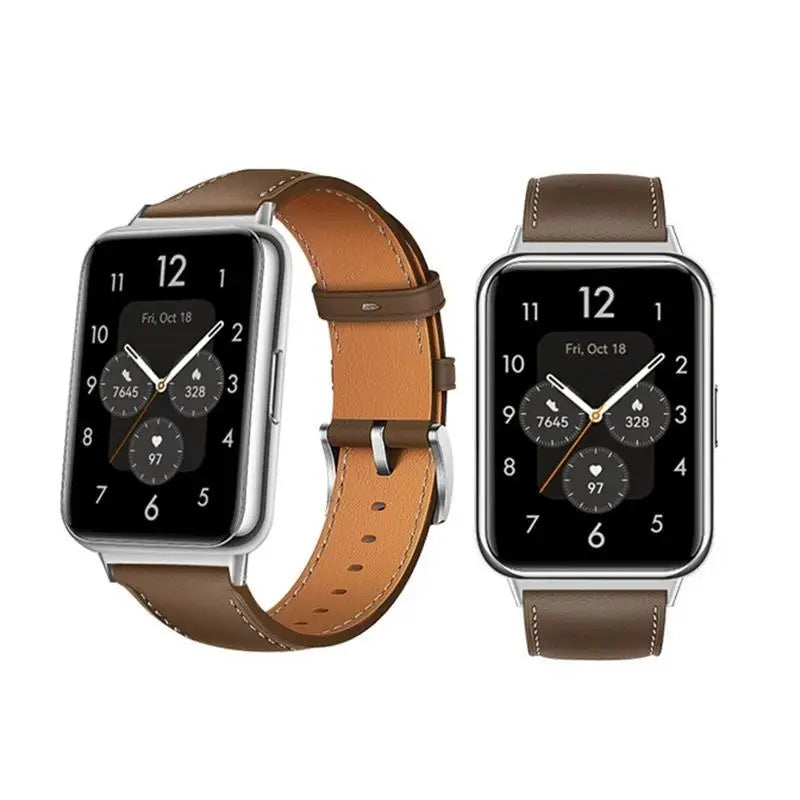 652F Leather Strap Compatible Huaweiwatch Fit 2 Waterproof Bracelet Zpaxo