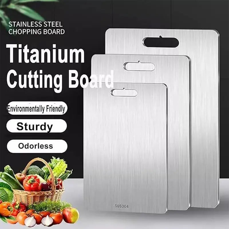 Titanium Cutting Boards Kitchen Stainless Steel Board 304