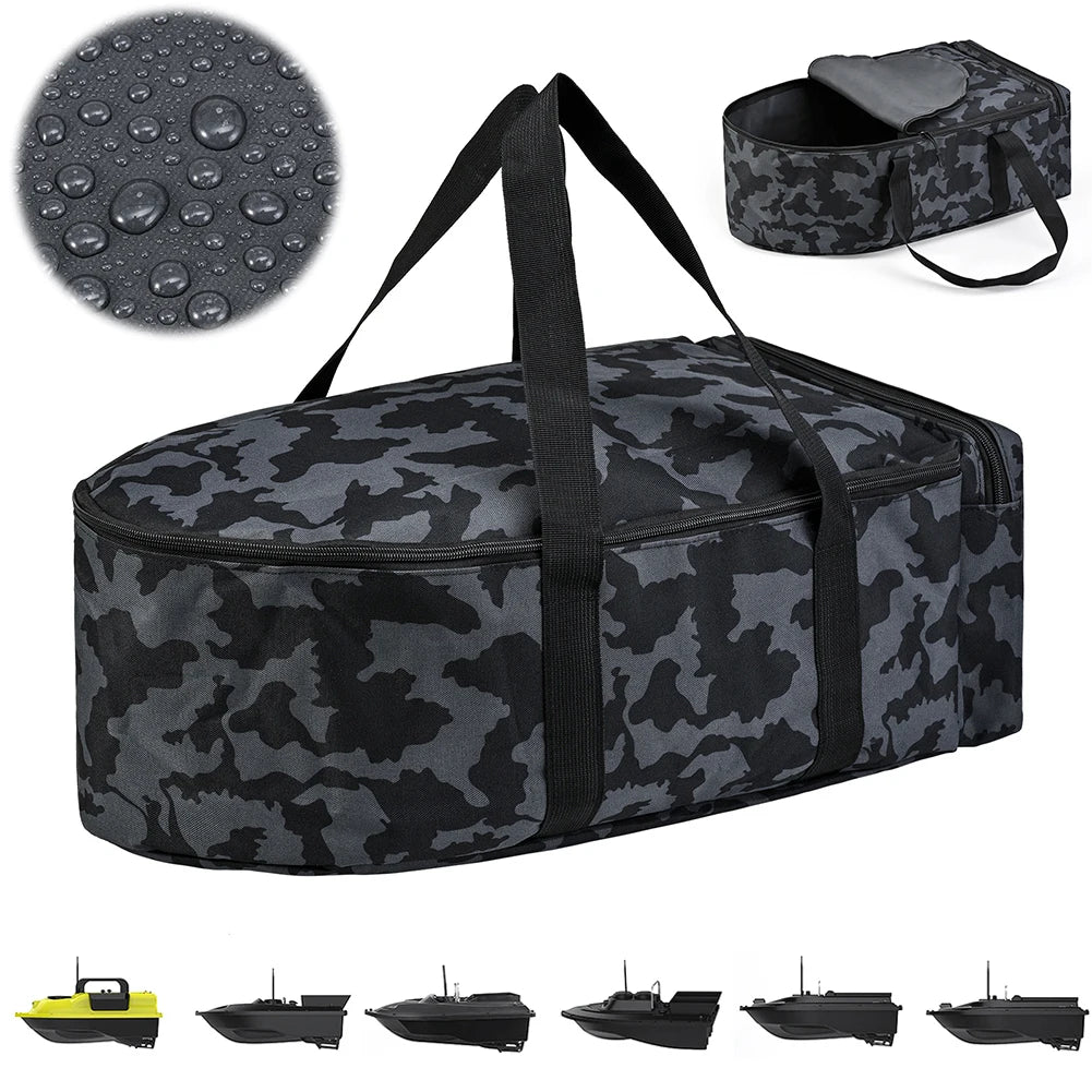 Fishing Boat Storage Bag Water Bait Carry Double Zipper Portable
