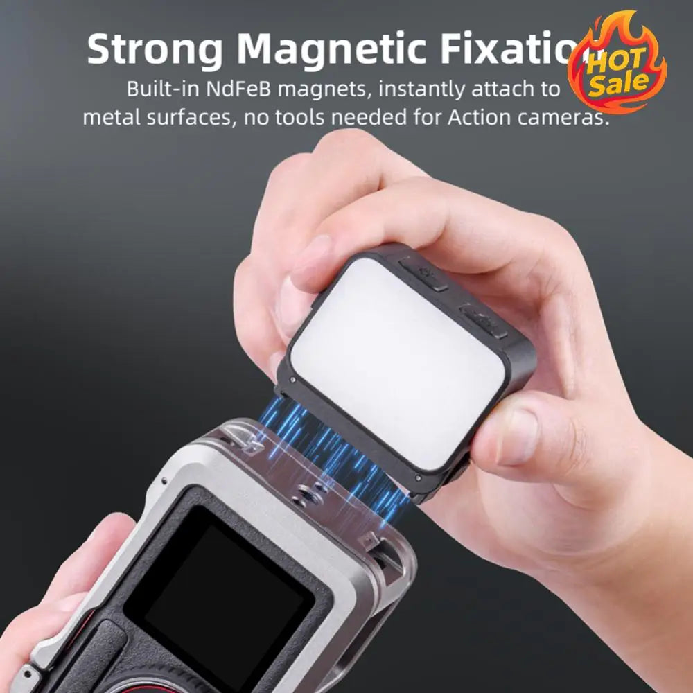 LED Portable Video Lights Rechargeable Adjustable Magnetic Beauty Lighting Mini Vlogging Selfie Light for Photography Video Vlog Zpaxo