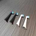 4 Electric Toothbrush Heads Replacement Compatible Oral-b Io Series 2 Zpaxo Black and white 4pcs