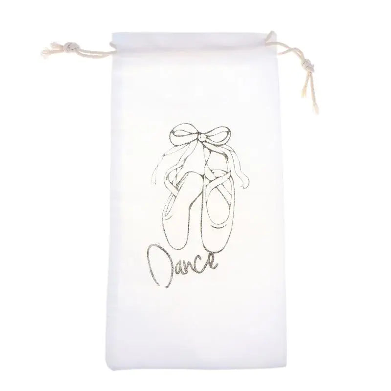 CMDance Shoes Storage Bag Portable Dance Organizer Handbag Pouches Zpaxo White