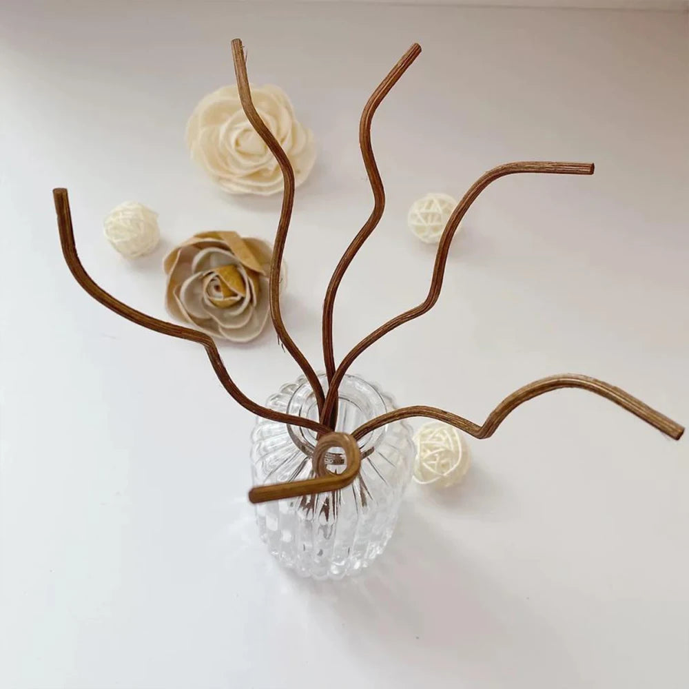 20Pcs Diffuser Stick Rattan Stick Wavy Rattan Reed Fragrance Diffuser Refill Sticks Replacement for Office Home Decor Zpaxo