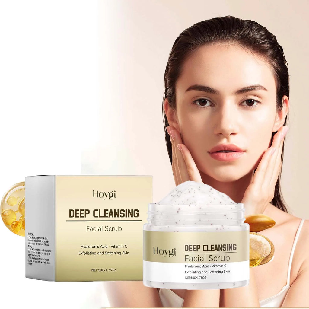 Hoygi Deep Cleansing Facial Scrub – Exfoliate & Refine Pores Facial Exfoliating Scrub Zpaxo