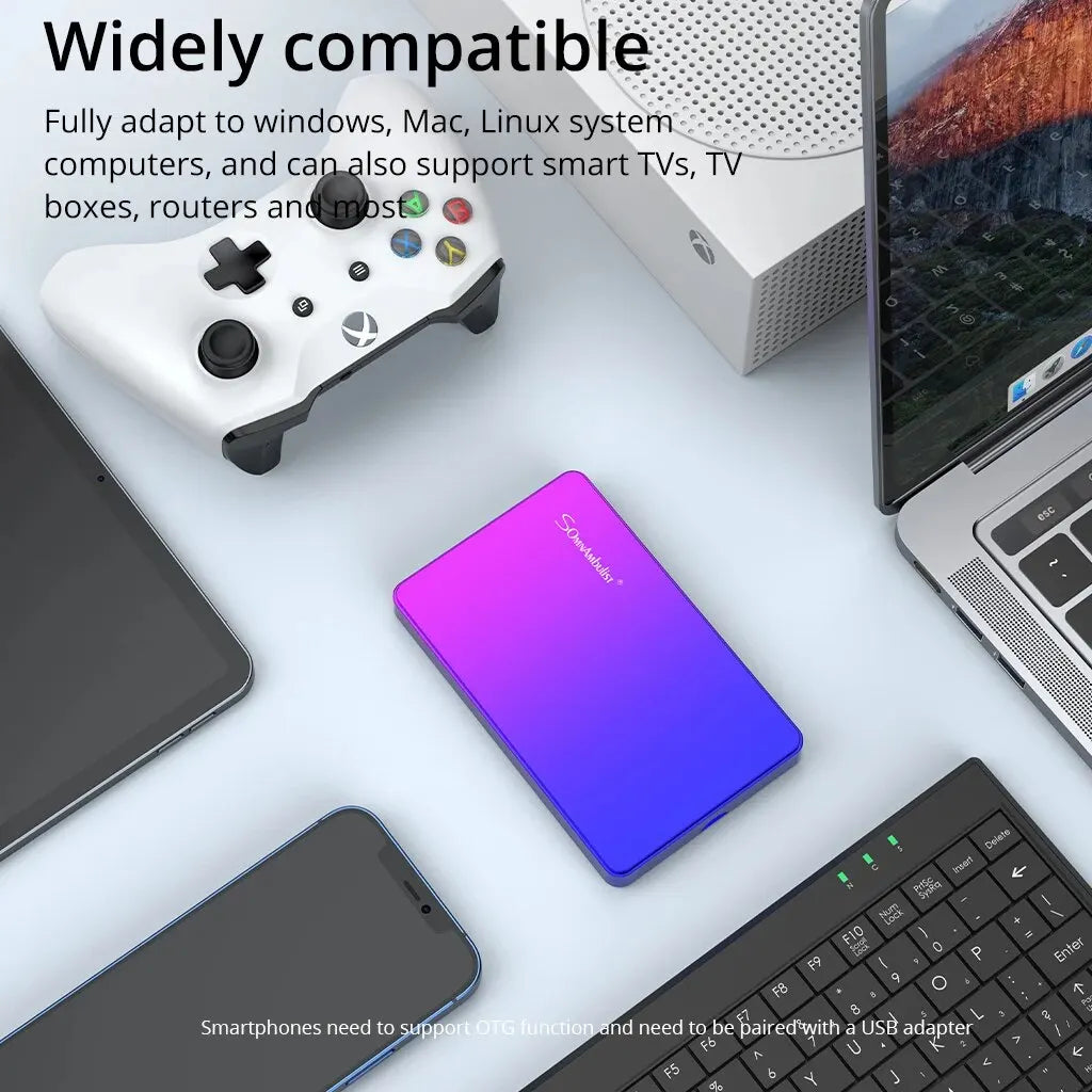 SomnAmbulist HDD 2.5Inch Portable External Hard Drive 250GB 320GB 500GB 1TB USB3.0 Storage Compatible for PC Laptops TV PS4 Xbox Zpaxo