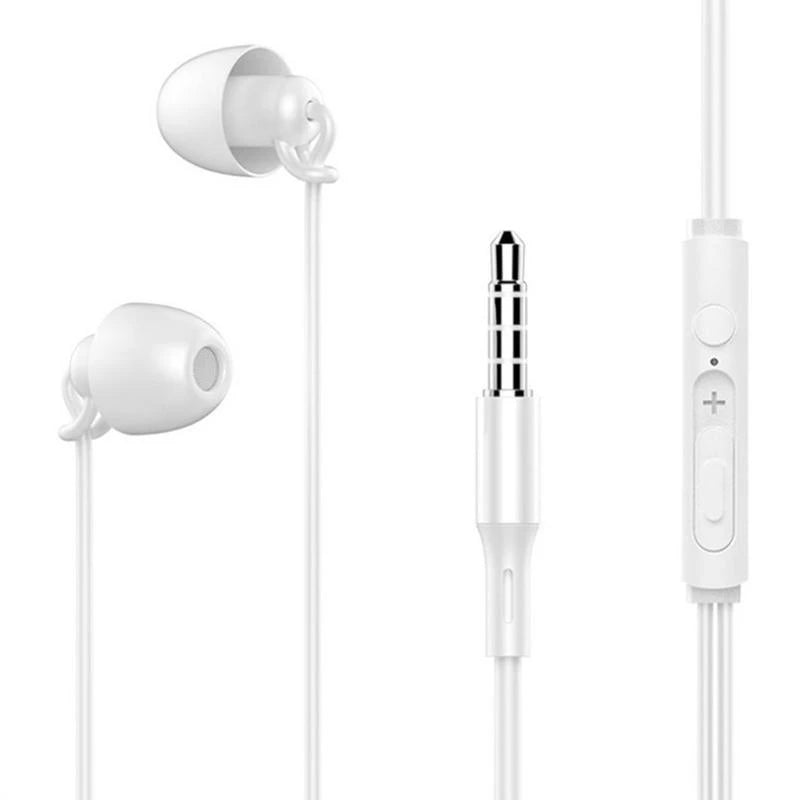 Noise Reduction Headphones Microphone Wired Earphones Sleeping