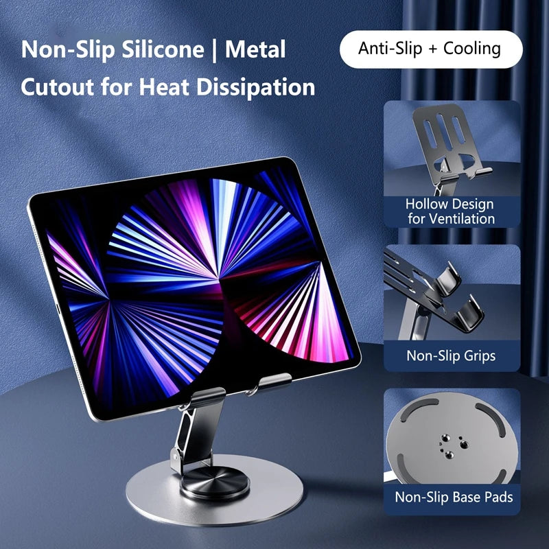 2026 New Rotating Aluminum Alloy Phone Holder New All-Metal 360-Degree Rotating Mobile Phone Bracket High-End Mechanical Zpaxo