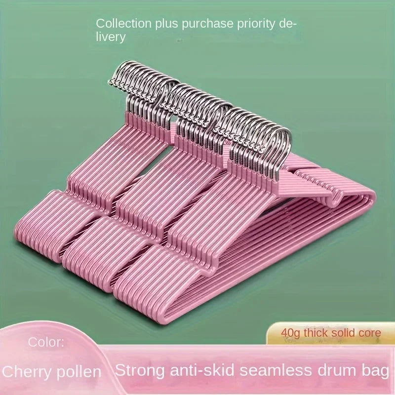 10 Clothes Hangers Non-slip Design Traceless Racks Sturdy Heavy Duty