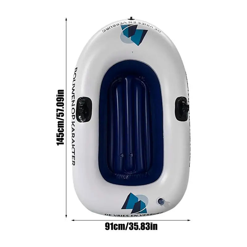 Inflatable Boats Adults Dinghy Boat Portable Lightweight Kayak Raft Zpaxo