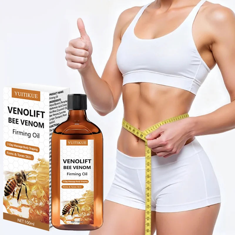 YUITIKUE Bee Venom Firming Body Oil 100ml – Slim & Contour Body Firming Oil Zpaxo