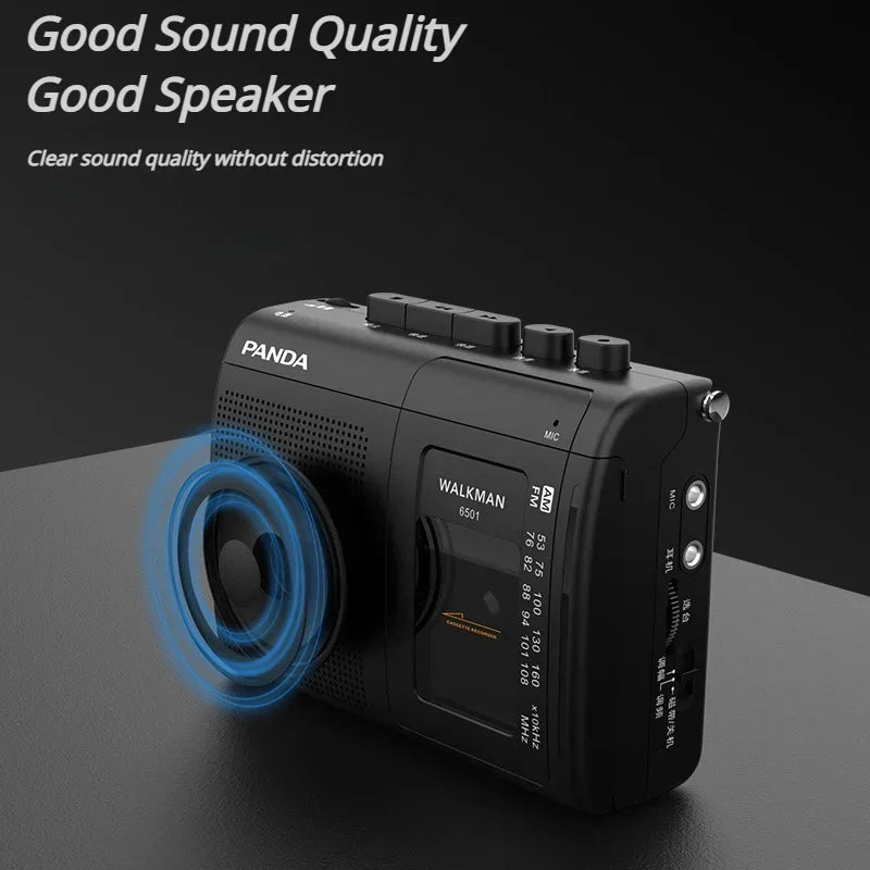 Portable Tape AM FM Radio Retro Cassette Music Player Walkman Zpaxo