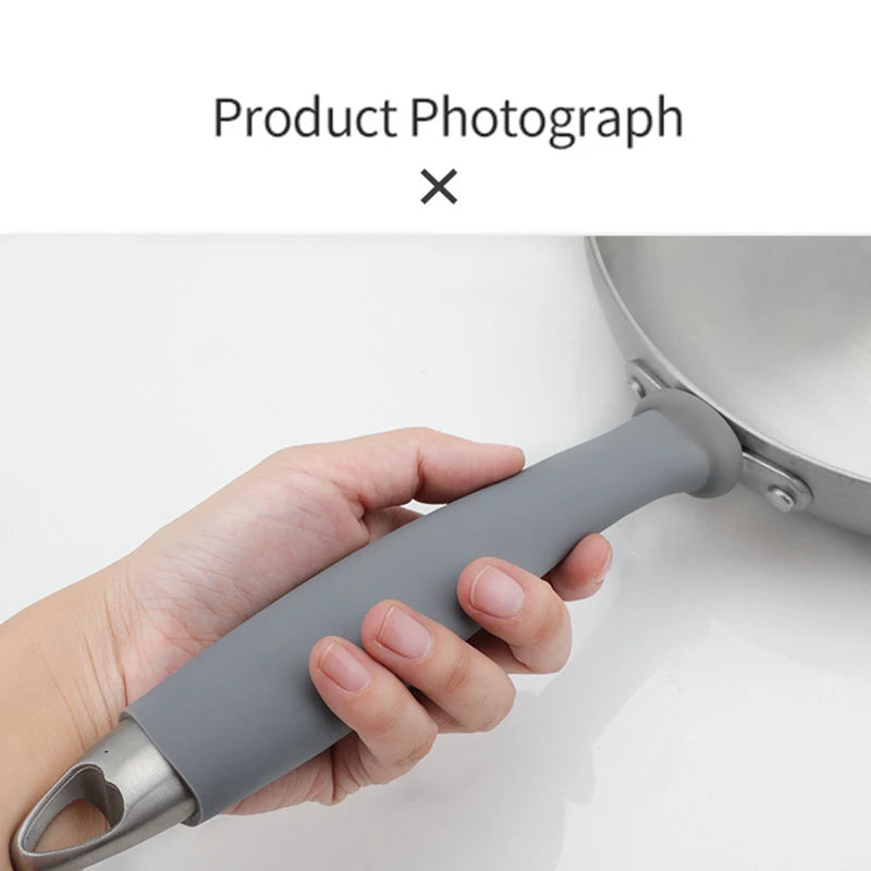 For Frying Pan New Anti-scalding Pot Handle Cover Handle Cover Soft Silicone Holder High Heat Resistance Silicone Pot Zpaxo