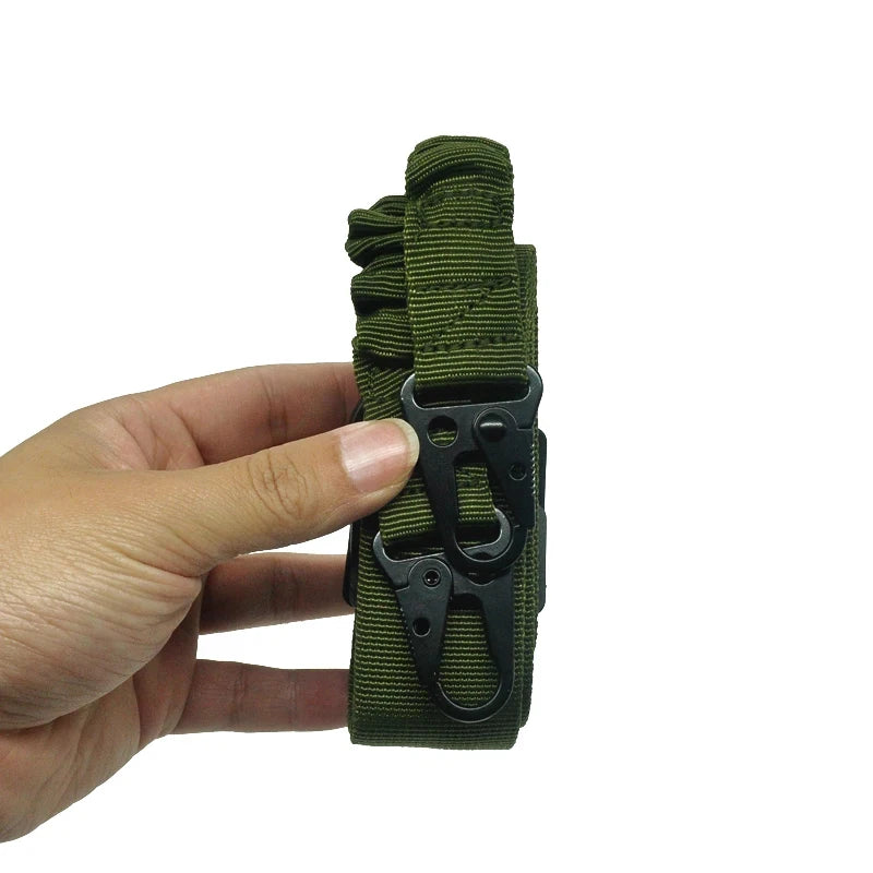 Tactical 2-Point Gun Sling Canvas Shoulder Strap – Rifle Belt