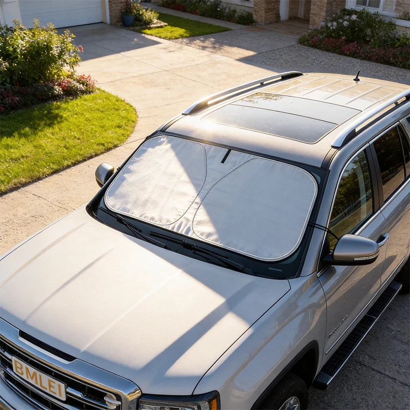 Folding Car Windshield Sunshade – UV & Heat Protection Visor