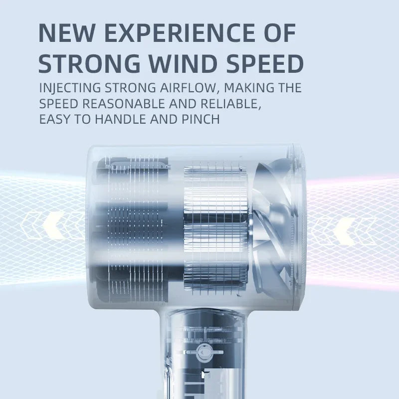 Hair Dryer, High-Speed Electric Turbine Airflow, Low Noise, Constant Temperature And Quick Drying Wind Speed 62m/s1800WQuick Dry Zpaxo