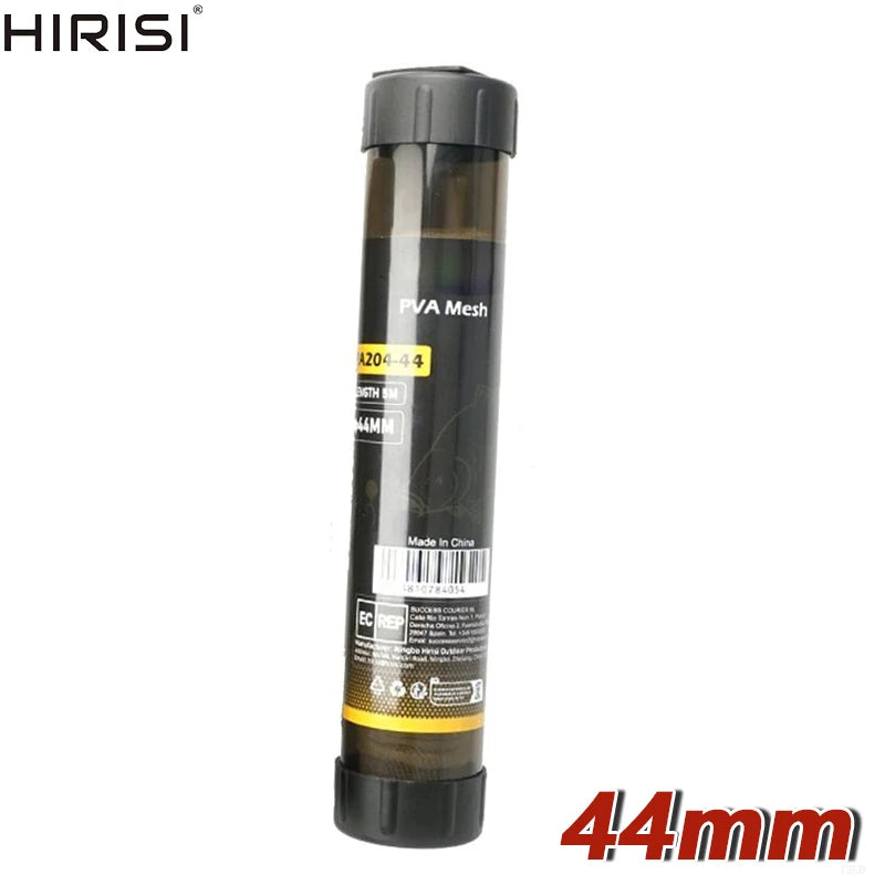 Hirisi Quick Dissolving PVA Mesh Tube for Carp Fishing Bait 25/37/44mm Size 1Pcs Carp Fishing Feeder Accessory Zpaxo PA204-44mm