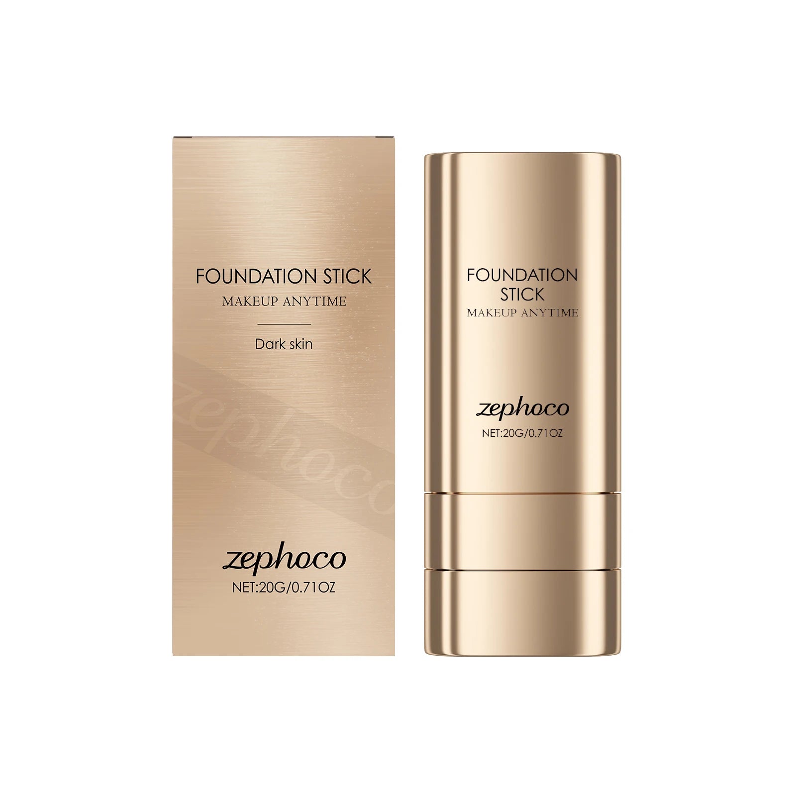2-in-1 Foundation Stick Uneven Skin Tone Lightweight Adherent Zpaxo