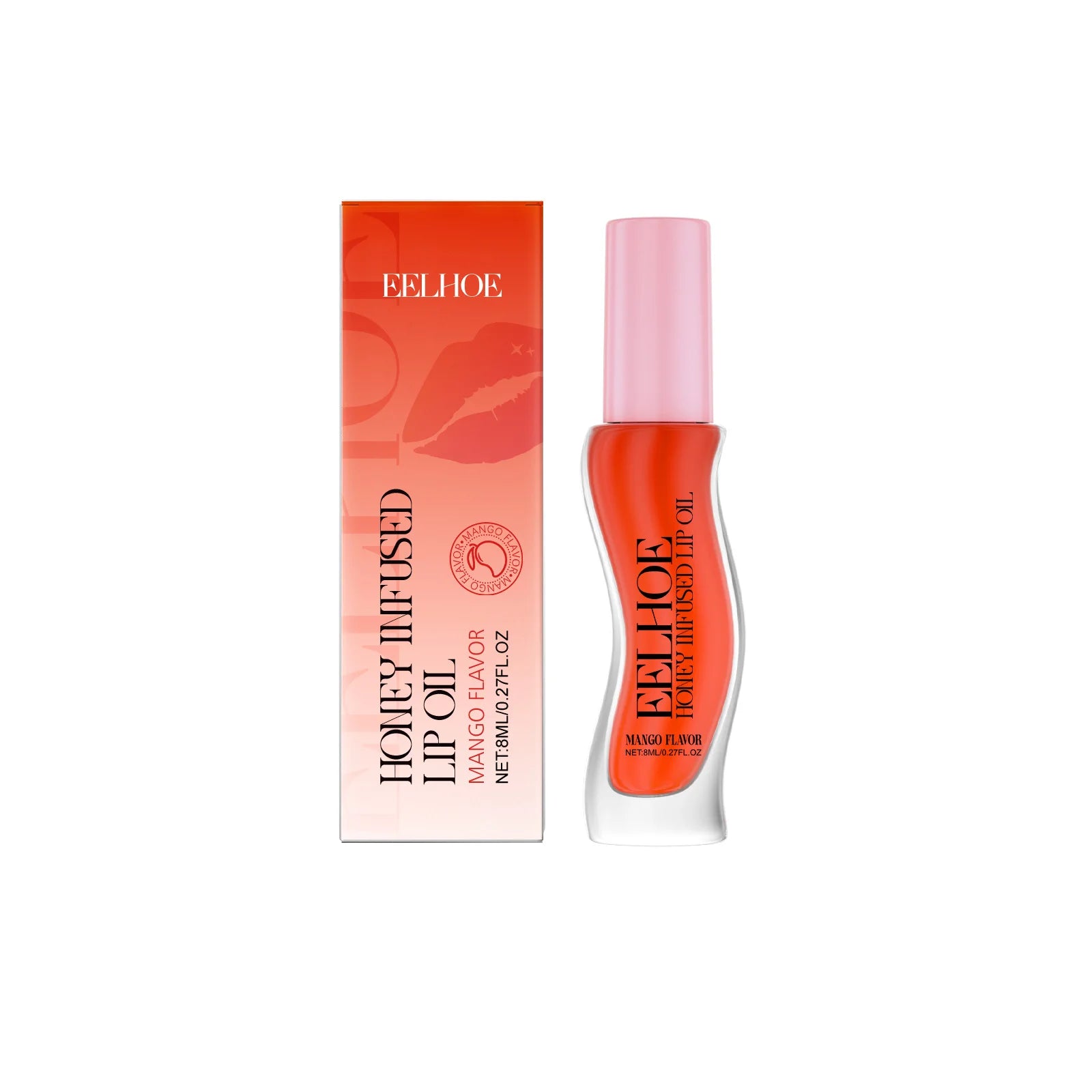 Eelhoe Plumping Lip Oil Gloss – Moisturizing & Exfoliating Balm Lip Oil Gloss Zpaxo Mango