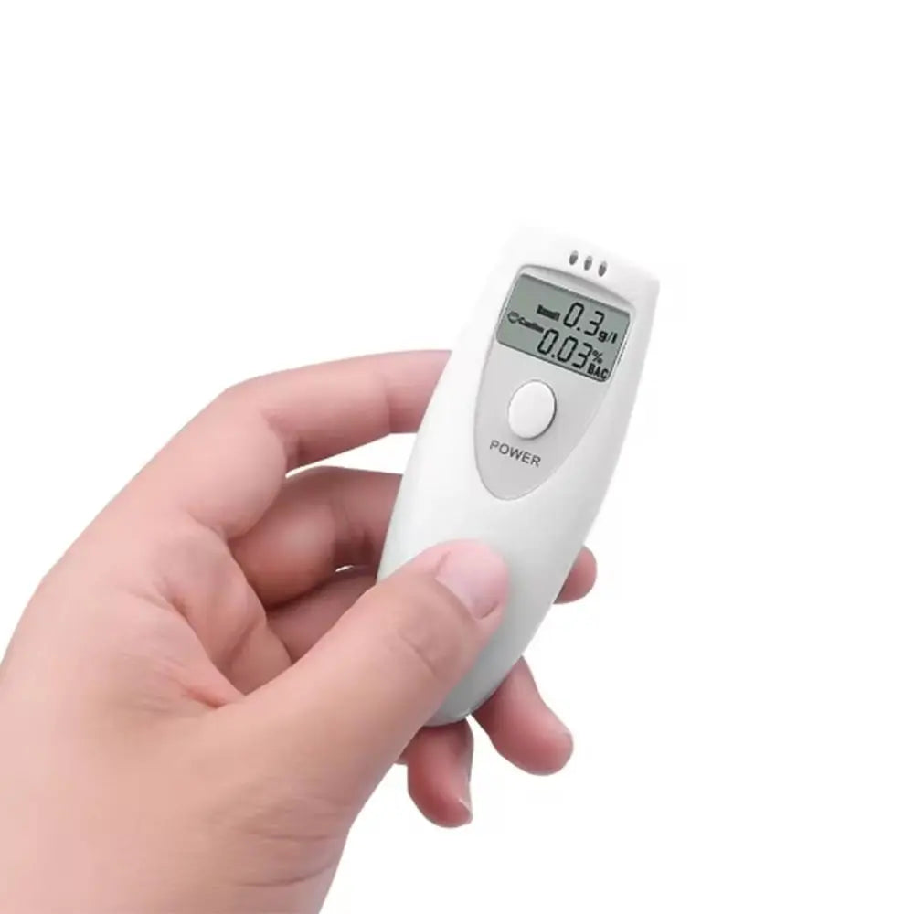 LED Digital Display Breathalyzer Analyzer Accuracy Portable No Contacted Digital Breathalyzer Durable Plastic Blow Breathalyzer Zpaxo