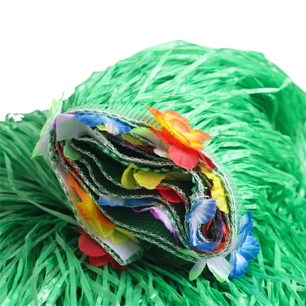 Tropical Luau Grass Table Skirt – Hawaii Tiki Party Decor