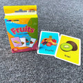 Children's Cognitive Cards Body Parts Animal Fruits Double-sided
