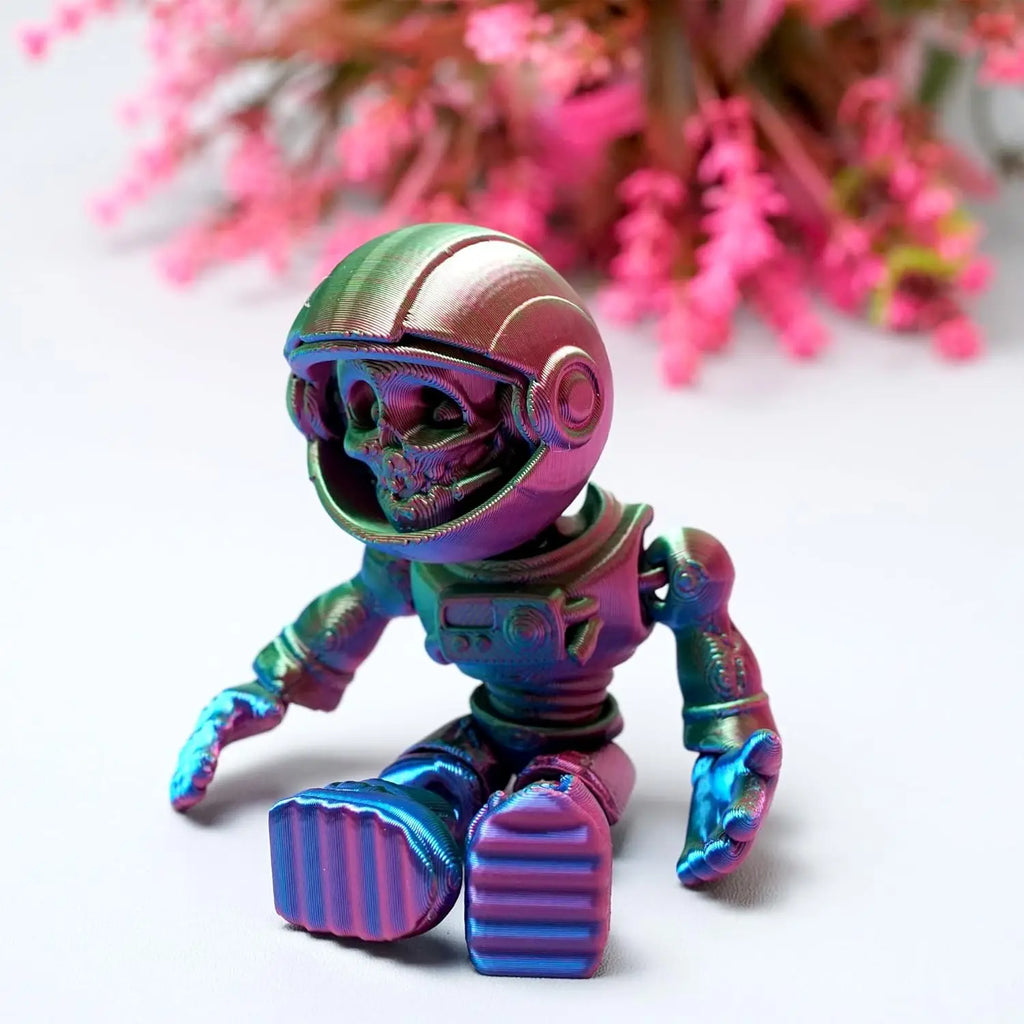 3D Printed Space Zombie Skeleton Astronaut Flexible Realistic