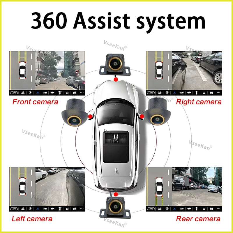 WDR 360 Camera Android Multimedia Panoramic System Built-in 360App 8K