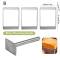 Rectangle Shape Pineapple Cake Pie Biscuit Cutter Mold Stainless Zpaxo B