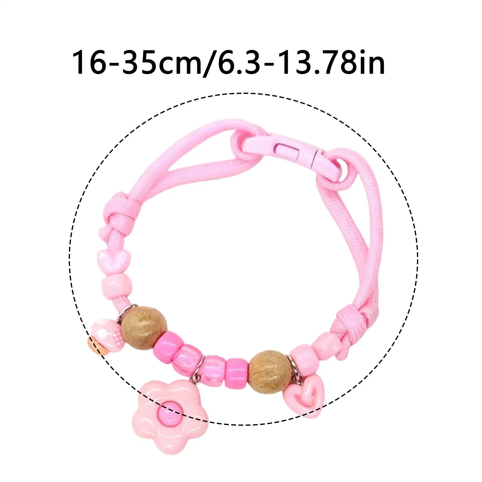 Cat Dog Flea Collar Natural Wood Adjustable Safe Buckle Macaron Fly
