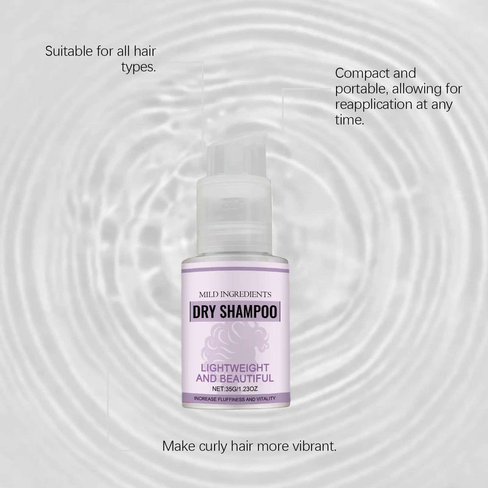 Portable Dry Shampoo Spray – Oil Control & Hair Volume 35g Dry Shampoo Spray Zpaxo