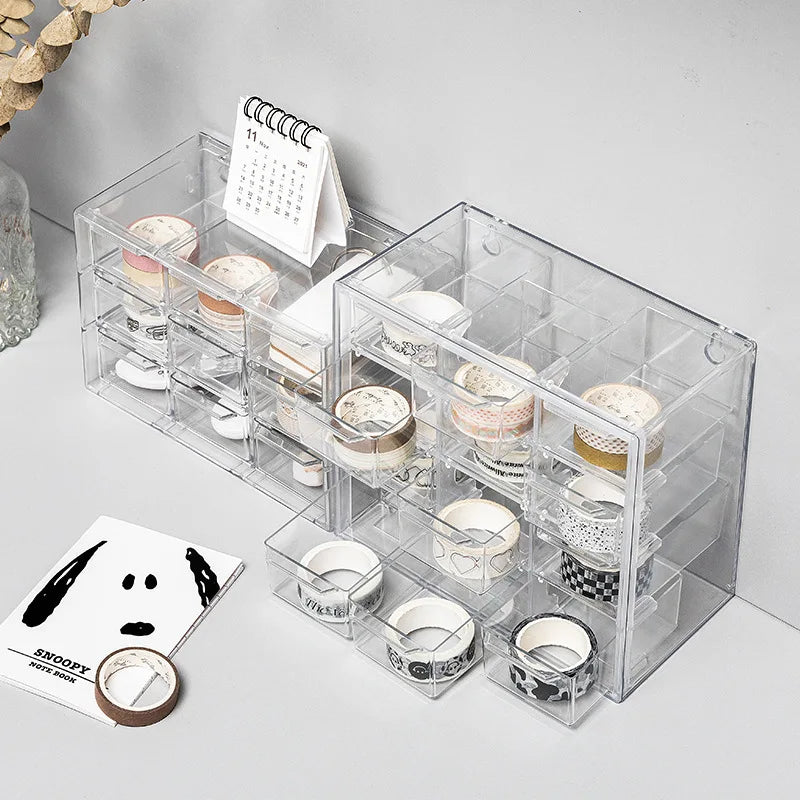 Transparent Makeup & Jewelry Drawer Storage Box | 3/5/7 Cell