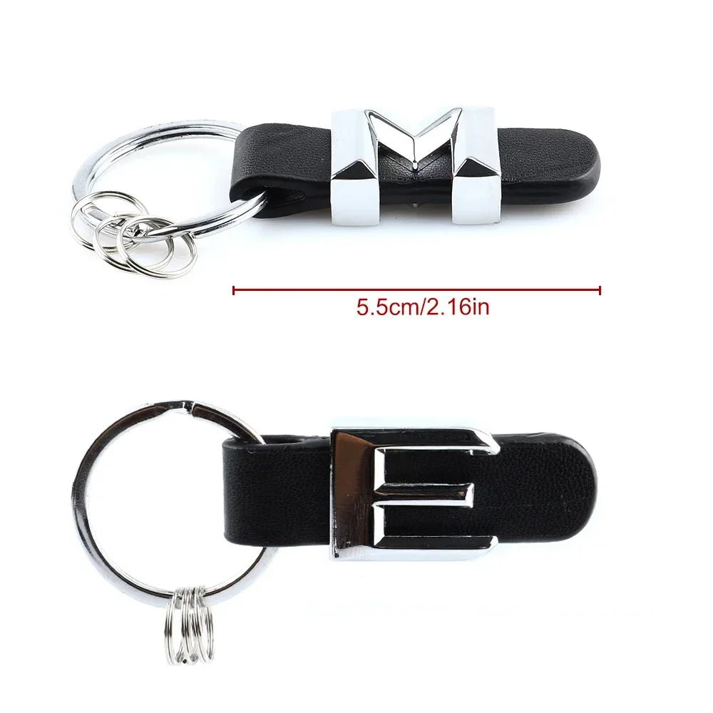 3D Mercedes Benz Keychain – Zinc Alloy & PU Leather Key Ring