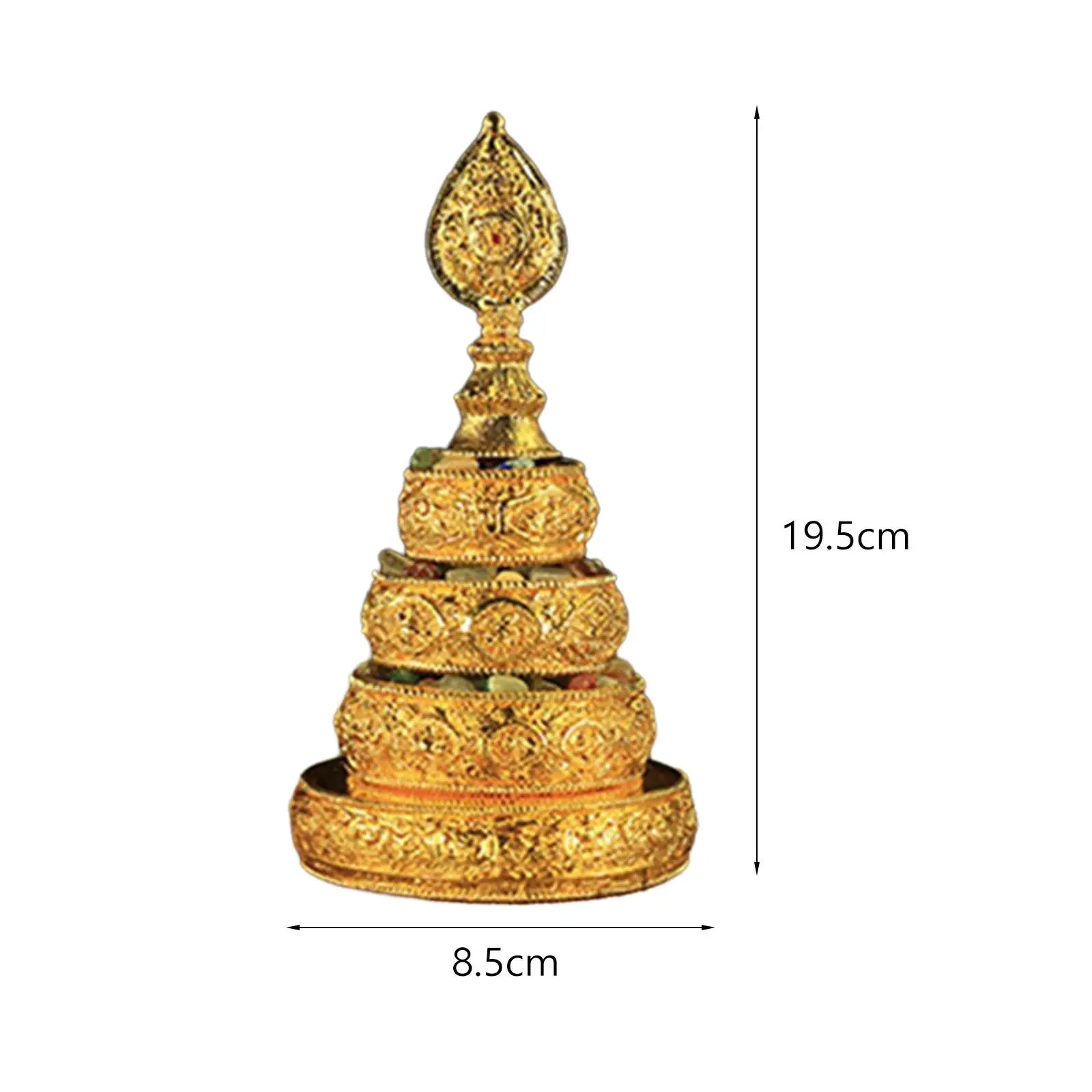 Tibetan Mandala Manza Tray – 5-Piece Buddhist Offering Set Buddhist Offering Tray Zpaxo