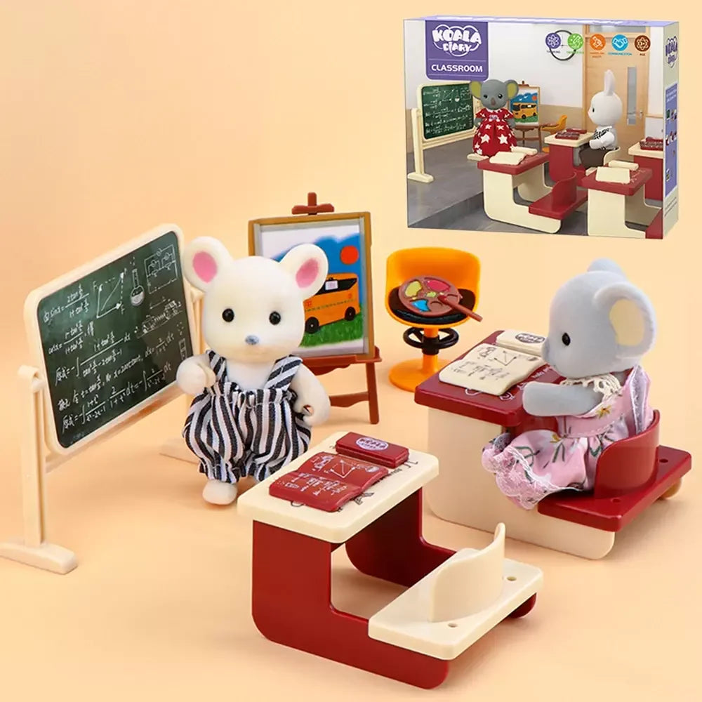 1 12 Dollhouse Koala Miniature Simulation Classroom Scene Accessories