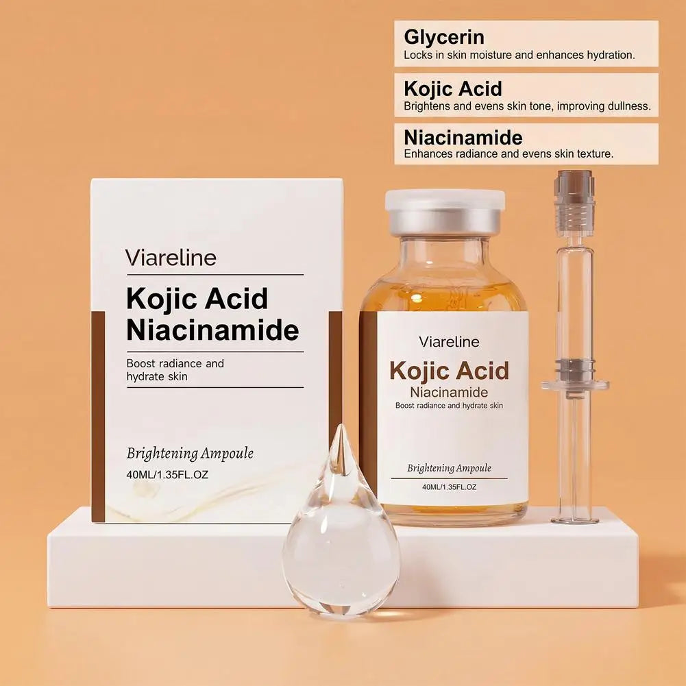 Kojic Acid Niacinamide Brightening Ampoule Serum – 40ml Brightening Face Serum Zpaxo