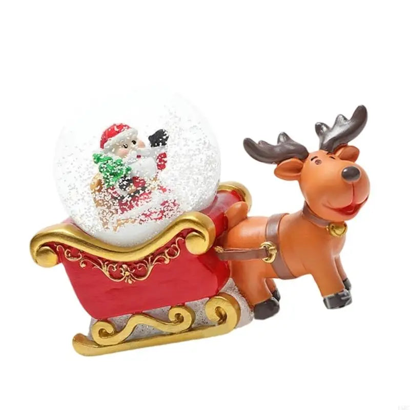 Snow Globes Decoration Resin Energy Efficient LED Light Christmas