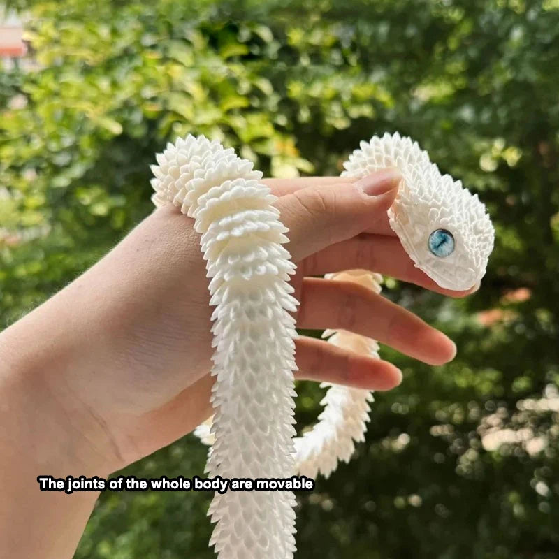 3D Printed Snake Figurines Simulated Animals Kid Craft Ornament Zpaxo