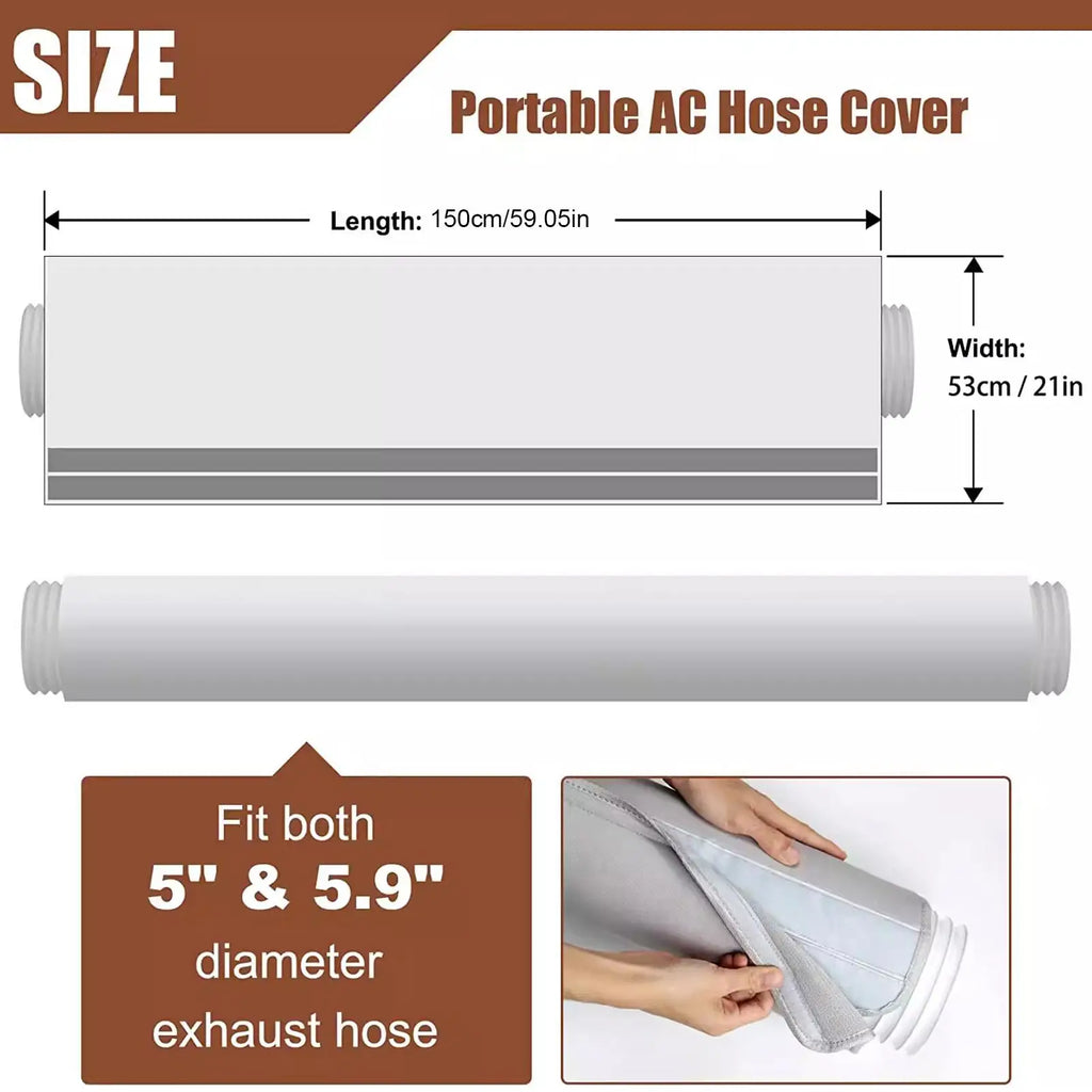 Universal Air Conditioner Hose Cover Dustproof Heat Insulation Wrap