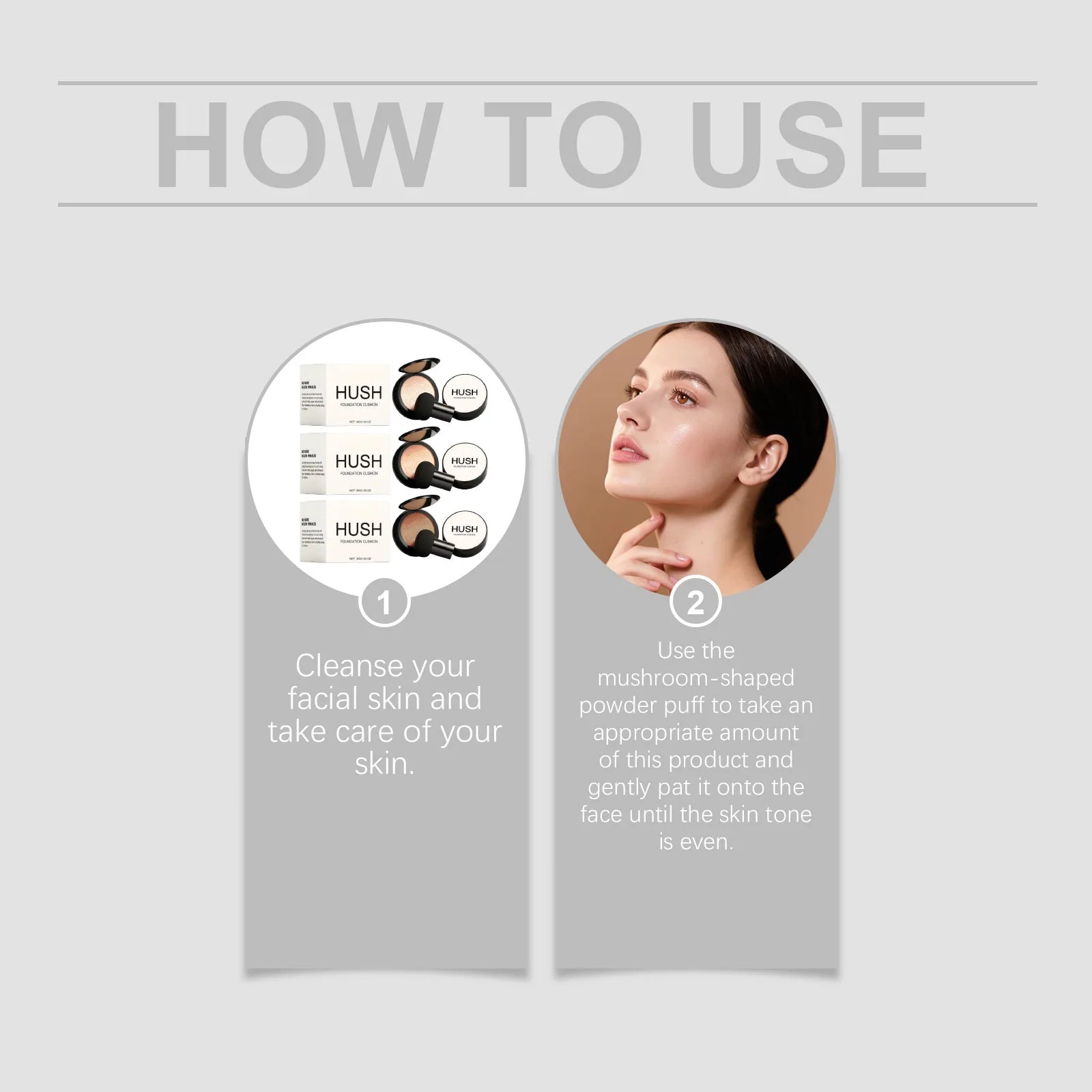 Cushion Foundation Concealer – Natural Coverage, Non-Caking Cushion Foundation Zpaxo